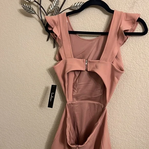 Lulus Positively Beaming Backless Ruffled Mini Dress - Picture 4 of 7